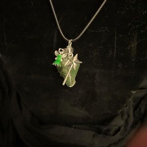 Hand Wrapped Crystal Necklace NWOT